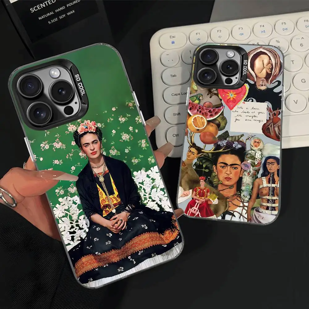 

F-FridaS-S Fashion K-Kahlo Phone Case For iPhone 15,12,11,14,13,16,17,E,Max,Plus,Air,Pro,Mini Shockproof Cover