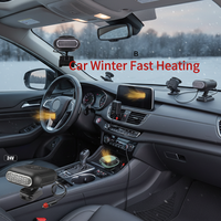 Electric Car Heater Air Cooler Fan 12V/24V Portable Demister Defroster Heating Fan 120W Dryer Windshield Defogging Accessroies