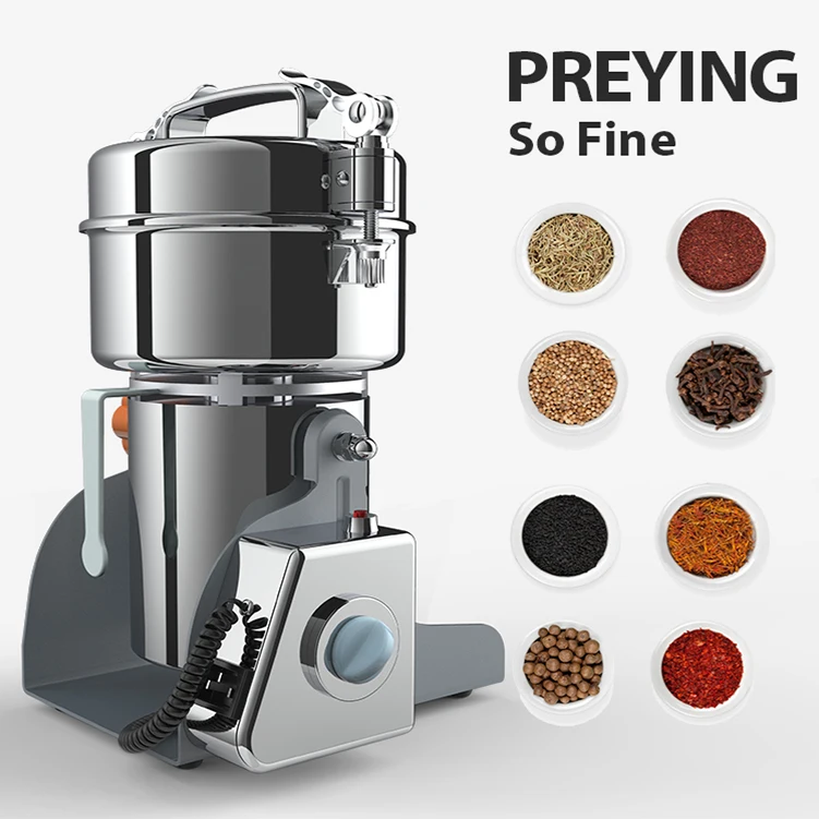 2026 Hot Sale Commercial 1000g Nut Spice Grinding Machine Powder Grinder