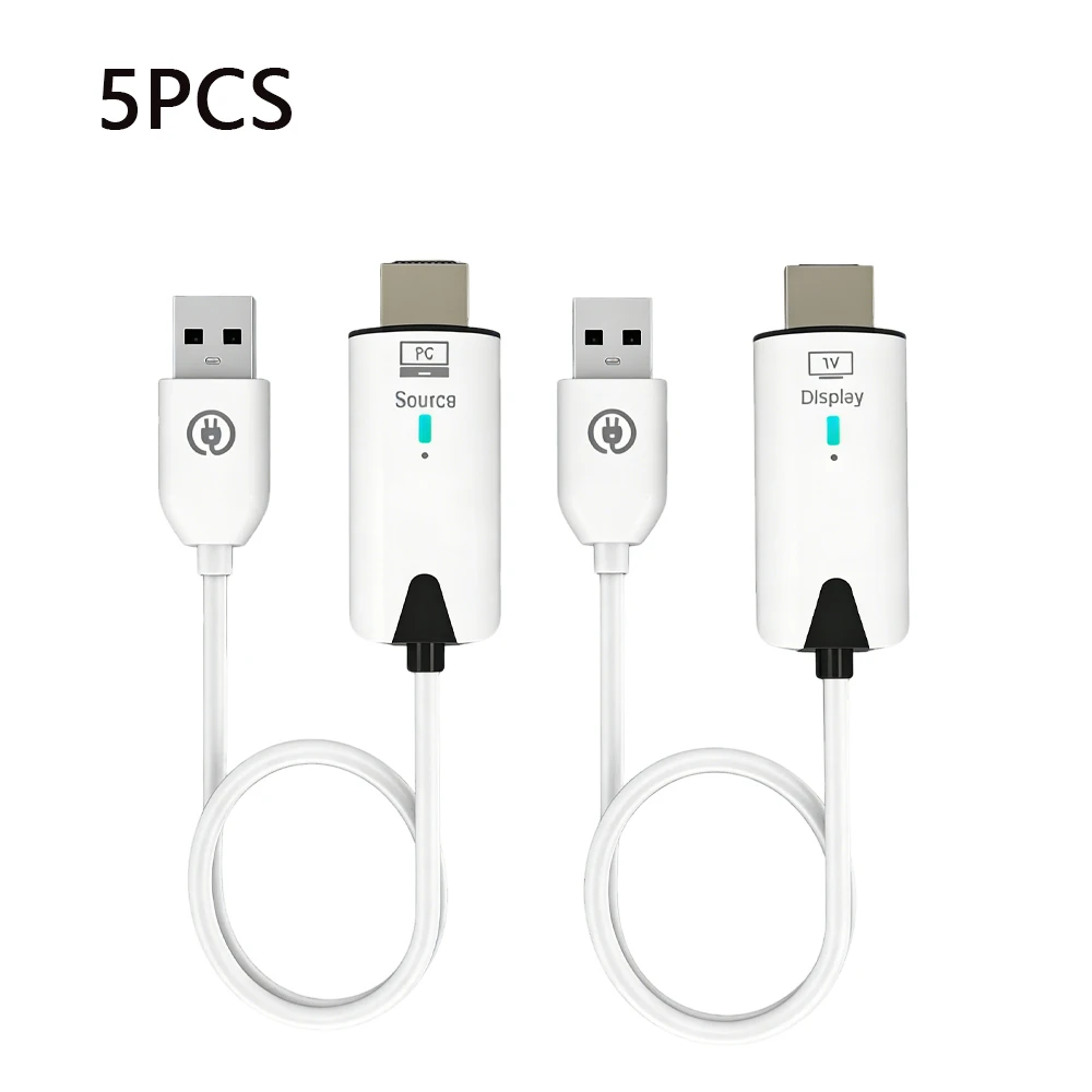 5PCS 1080P HDTV Transmitter Receiver Extender USB Dongle  Adapter For PC TV Box Projector Wireless Video Display Transmission