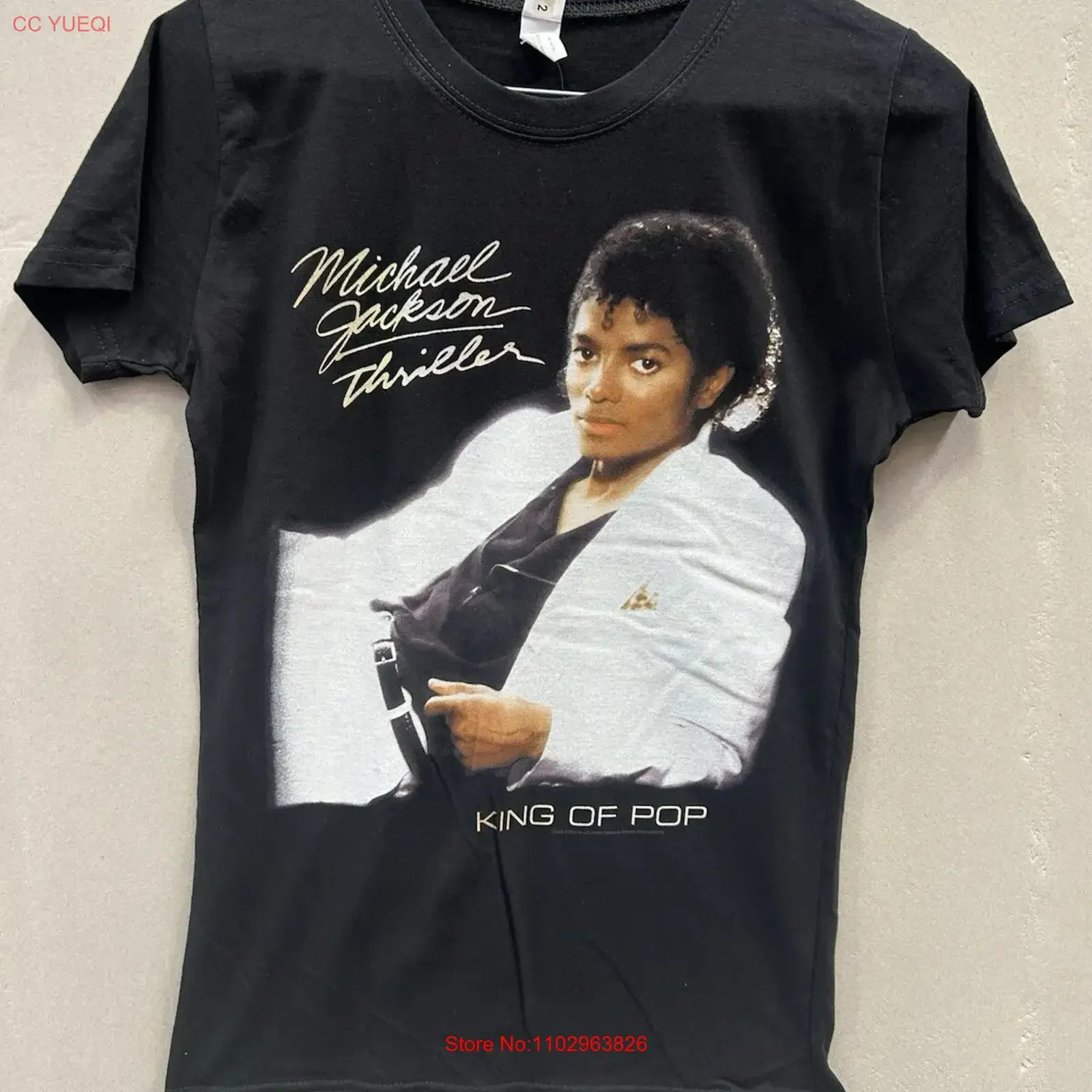 Maglietta Ufficiale Michael Jackson Thriller | King Of Pop | Unisex 100% Cotone