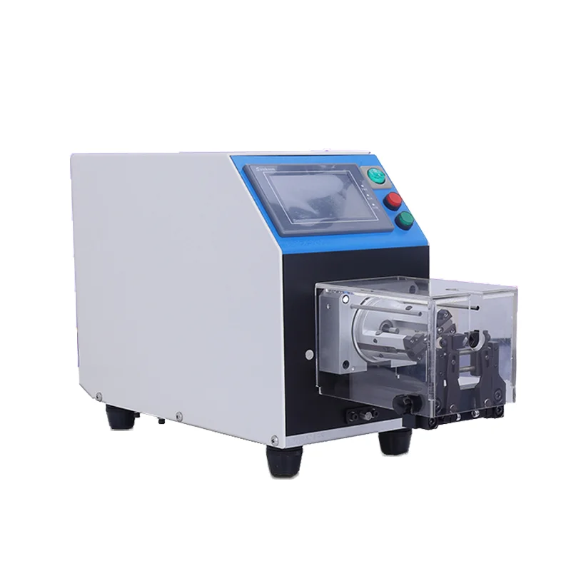 

Semi-auto 9-Layer Coaxial Cable Stripping Machine up to 15mm Diameter High Precision Wire Cutting & Stripping Tool