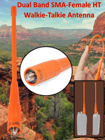 Dual Band SMA Female HT Walkie-Talkie Antenna VHF UHF 144/430Mhz for Baofeng Pufeng UV-5R 888S UV-82 Two Way Radio