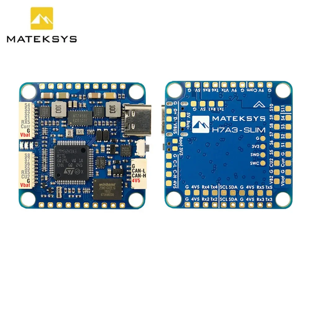 Matek MATEKSYS H7A3-SLIM STM32H7A3RIT6 kontroler lotu wbudowany ICM42688P 2 ~ 8S LiPo dla RC FPV dron wyścigowy dalekiego zasięgu