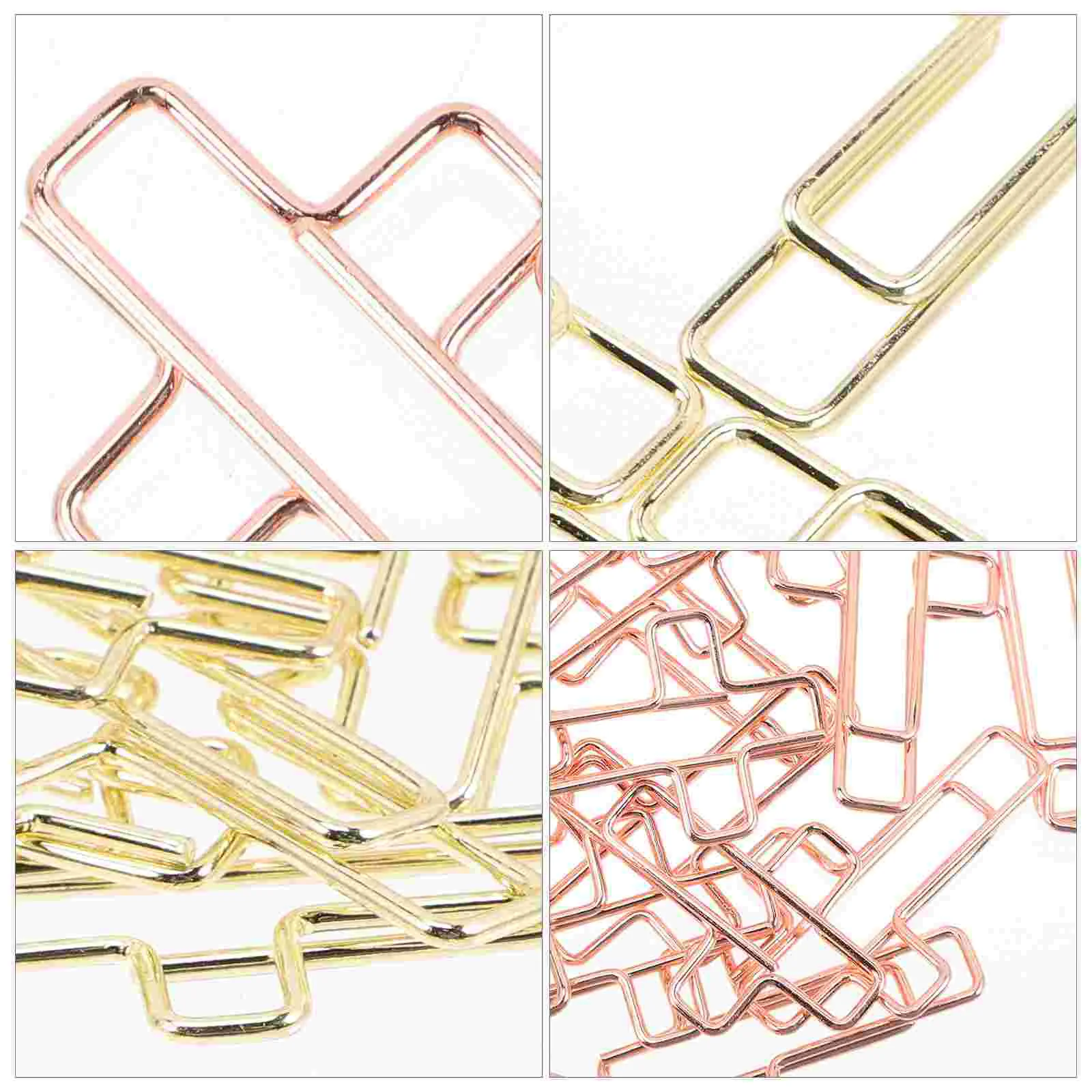 100 Pcs Novelty Shaped Paper Clips Cross Decor Decorative Wedding Lovely File Student