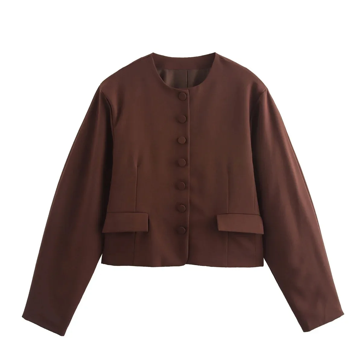 Female Cardigan Mini Skirt Set Women Short Jackets Suit Long Sleeve Brown Tops Skirts Two-Piece Sets Elegant Office Lady Outfit