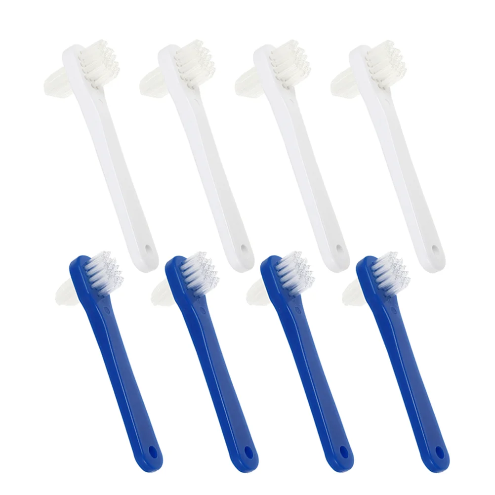 

8 Pcs Double Headed False Toothbrush Travel Cleaner Mouth Washers Small Child