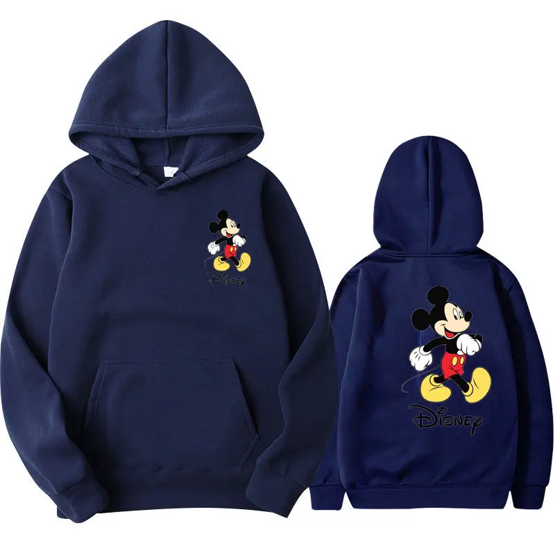 Mickey Disney couple sportswear, women\'s casual sports hoodie, men\'s clothing, Mickey Y2k printed outdoor sports casual jacket