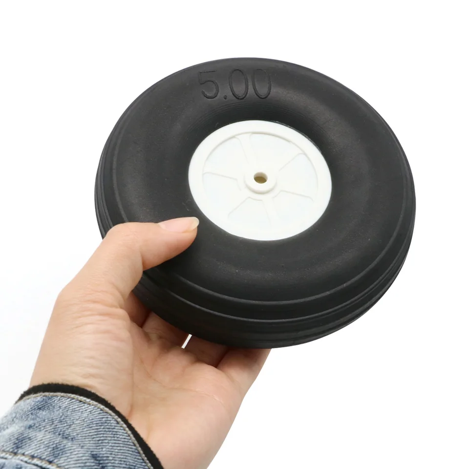 2 unids/lote rueda de goma de alta elasticidad para avión de ala fija 2 unids/lote rueda de goma de alta elasticidad para avión de ala fija