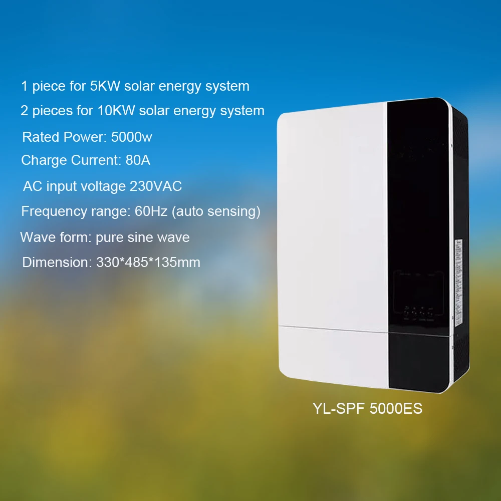 YYHChot sale in Europe goods in stock SPF 5000 ES 5KW Off Grid solar inverter for solar system