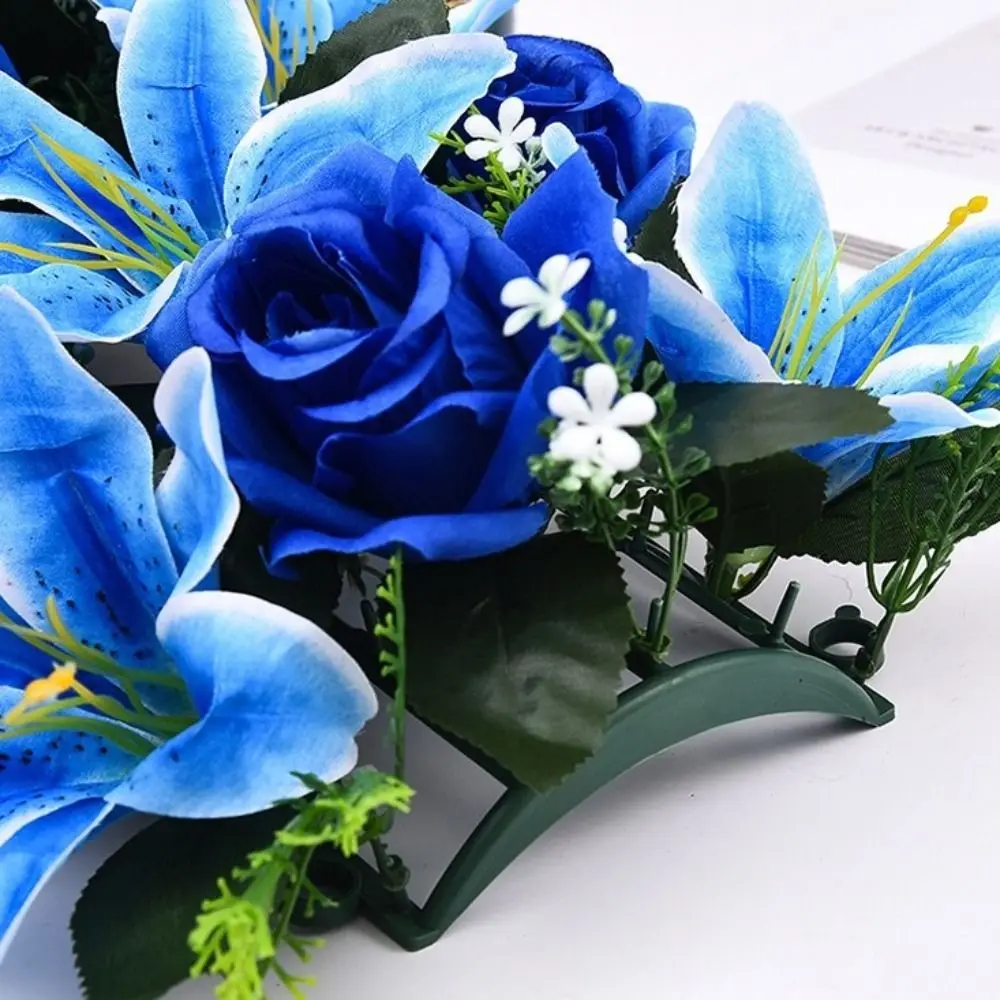 

Декоративная стена из искусственных цветов: реалистичная арка из роз, имитирующая живые цветы, для свадебного декора, роскошная цветочная композиция для арок