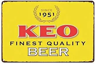 Keo Beer Metall-Blechschilder Wanddekoration Küche-Aluminium