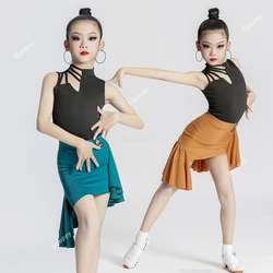 Dance Dress Girls Latin Dance Clothes Training Competition Ballroom Dresses Child Performance Costume