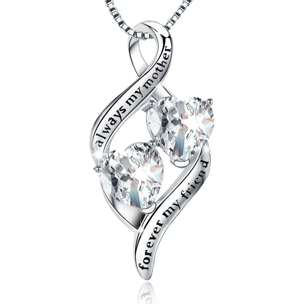 

Sterling Silver Heart Pendant: Celebrate Mom's Love, Perfect Gift for Mother's Day