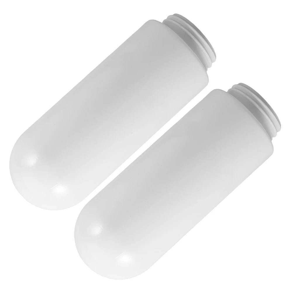 

2pcs Acrylic Lampshade Replacement Waterproof White Light Cover For Outdoor Garden Porch Lighting Fixture Threaded Lamp