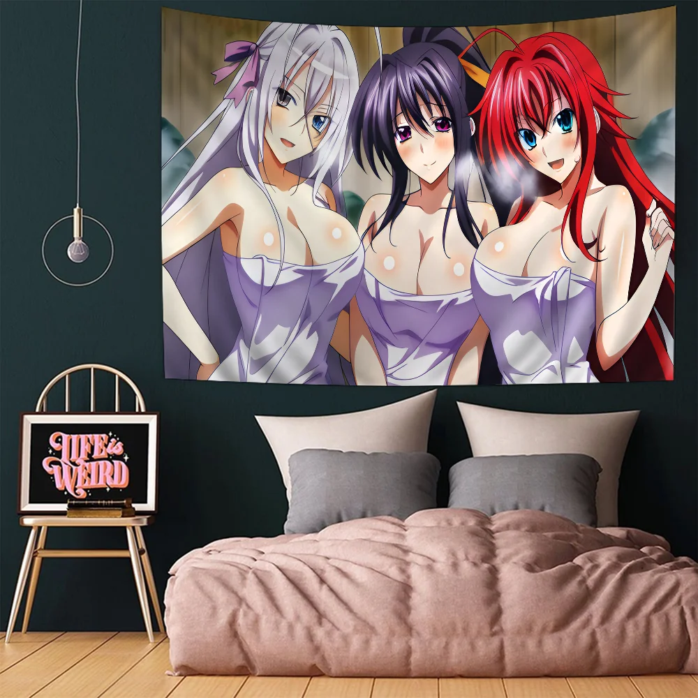 High School DxD Sexy Girl DIY Wall Tapestry for Living Room Home Dorm Decor Wall Art Decor