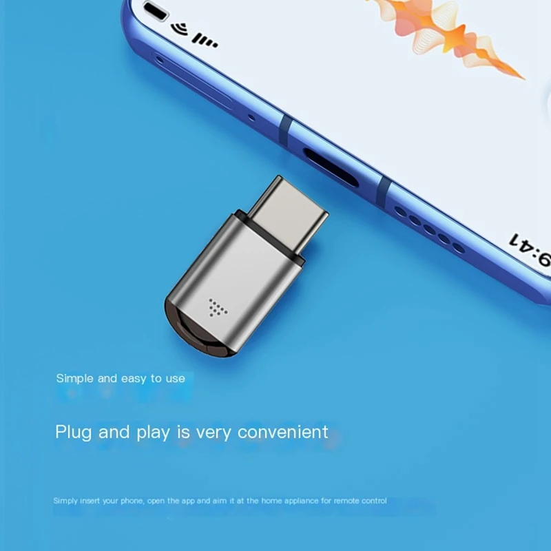Super Sale Upgrade Mini Smart IR Remote Control Adapter USB Type C with Phone App for Smartphones TV Boxes Air Conditioners B