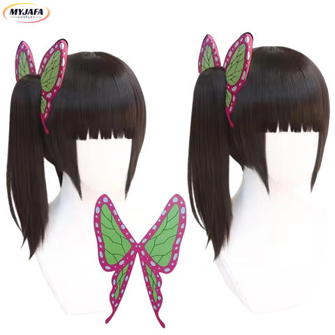 High Quality Kanawo Tsuyuri Kanao Cosplay Wig Heat Resistant Hair Anime Cosplay Wigs + Wig Cap