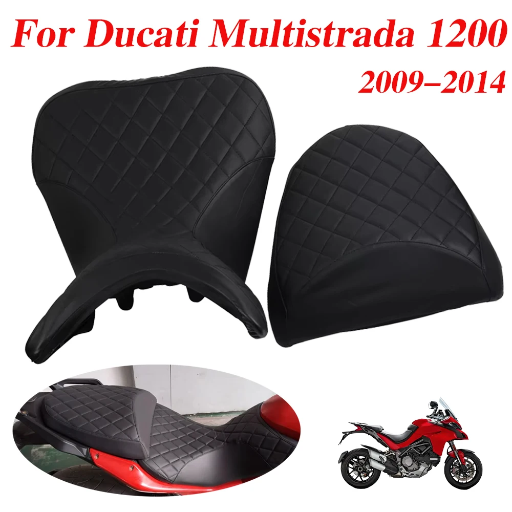 

Motorcycle Accessories Leather Sponge Seat Cushion Cover Protector Comfort Seat Cover For Ducati Multistrada 1200 1200S MTS1200