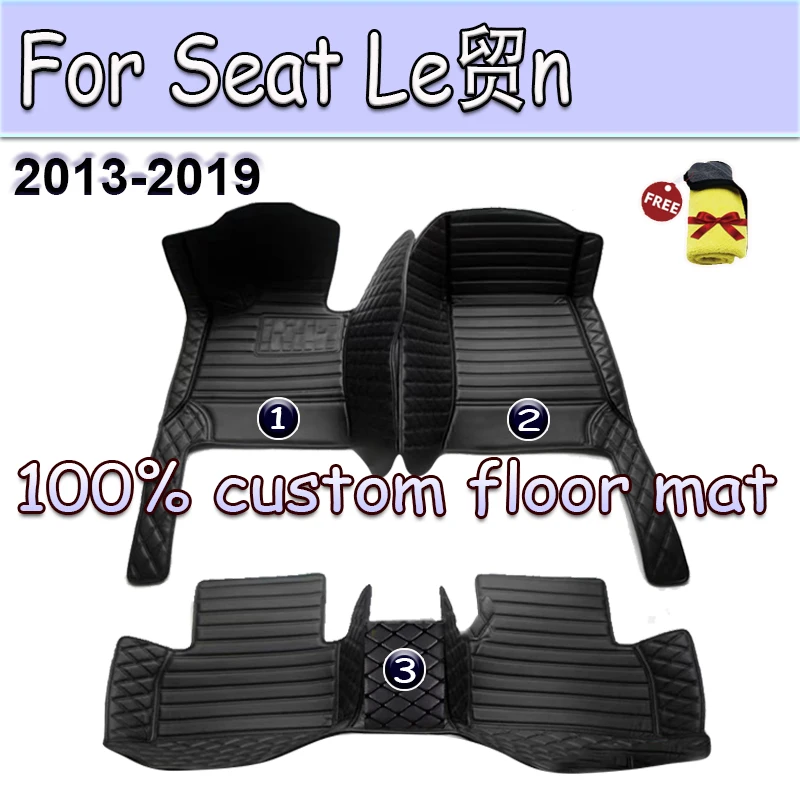 

Автомобильный напольный коврик для сиденья Leon 5F 2013 ~ 2019, водонепроницаемый автомобильный коврик, набор автомобильных ковриков, автомобильные аксессуары