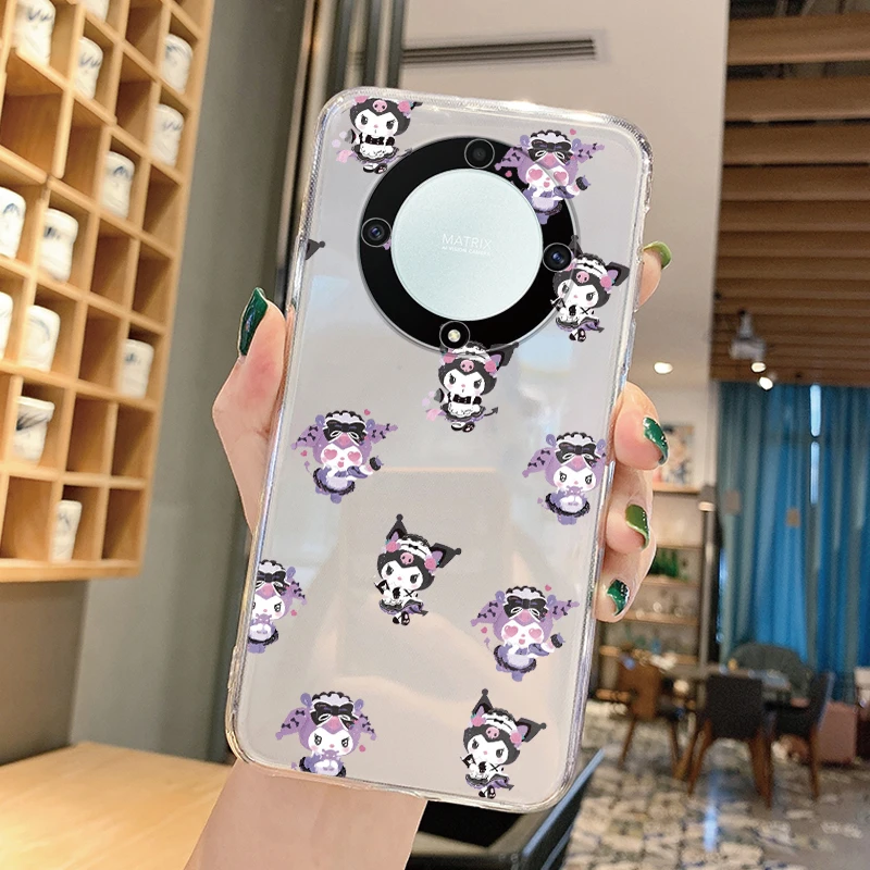 Honor X9a用の透明なバックカバー,魔法の5 liteのケース,ソフトTpu coque,漫画,UlroMi Bande用