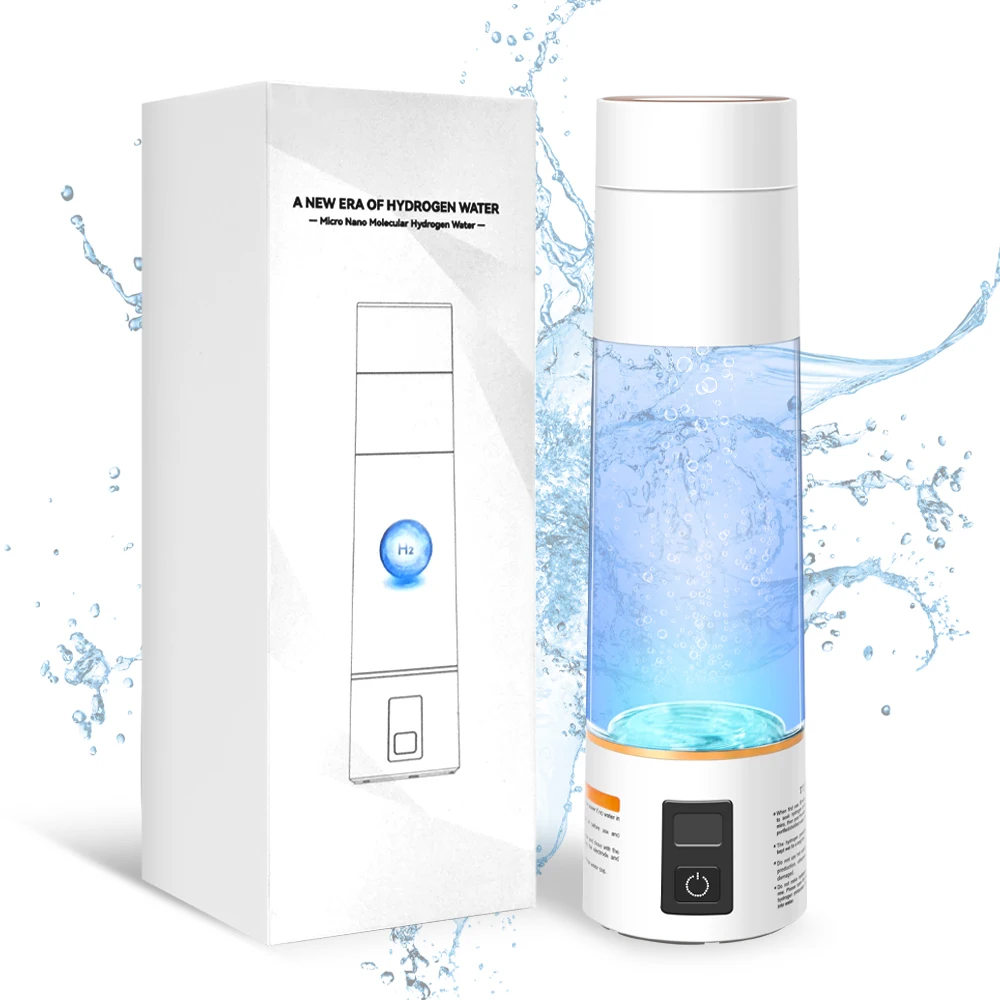 

Micro Nano Hydrogen Water Bottle - Hydrogen Rich Water Bottle Generator - Molecular Hydrogen H2 Gas Infused Water Ionizer/Pitche