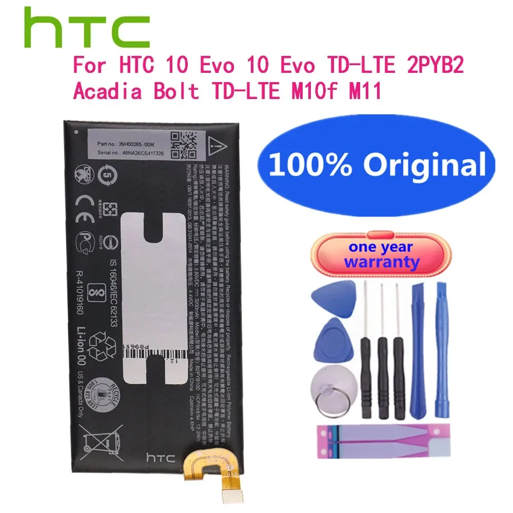 

New Original B2PYB100 Battery For HTC 10Evo 10 Evo 2PYB2 Acadia Bolt M10f M11 Spring Bolt TD-LTE Cell Phone Battery Bateria