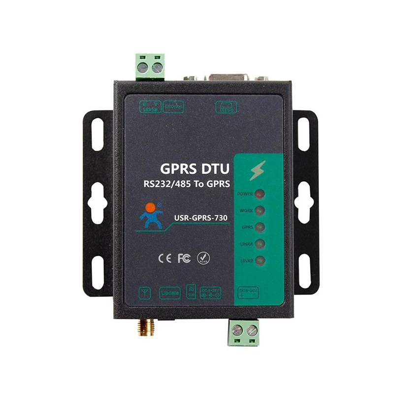 Industrial Cellular Modem Serial Port RS232 RS485 To GSM GPRS DTU Modem Converter USR-GPRS232-730