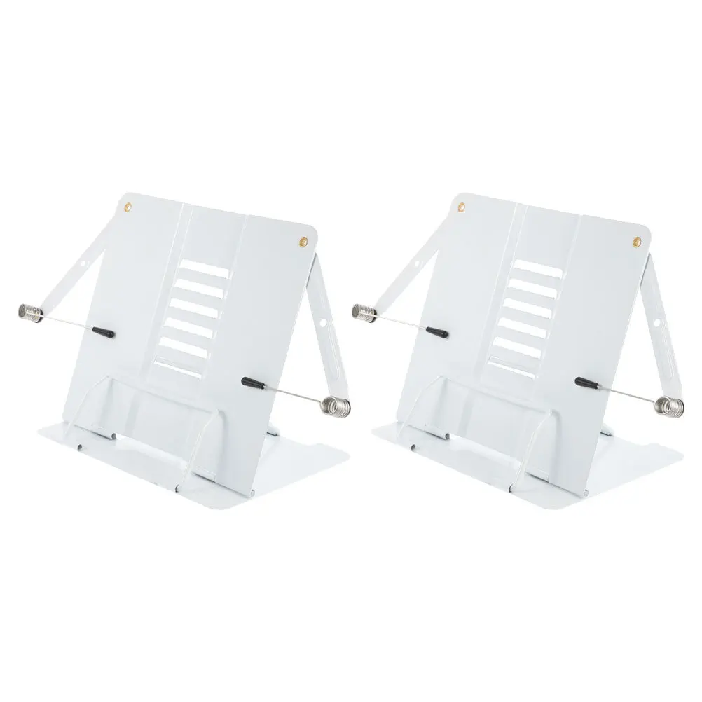 

2pcs Reading Stand Simple Book Holder For Student Desktop Adjustable Iron Rack Reading Support Home Office Library
