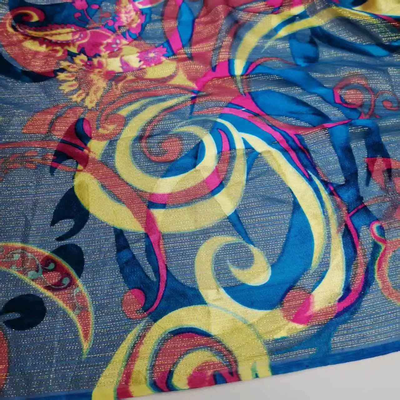 

Silk Viscose Metallic Fabric Bling Saree Georgette Silk Mulberry For Dress Sudan Toub DIY Sewing Material
