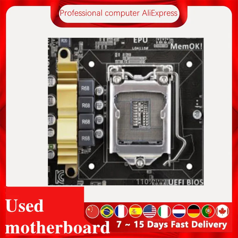 For Asus Z87M-PLUS Desktop Motherboard Z87 Z87M LGA 1150 DDR3 32GB SATA3 USB3.0  Original Used Mainboard