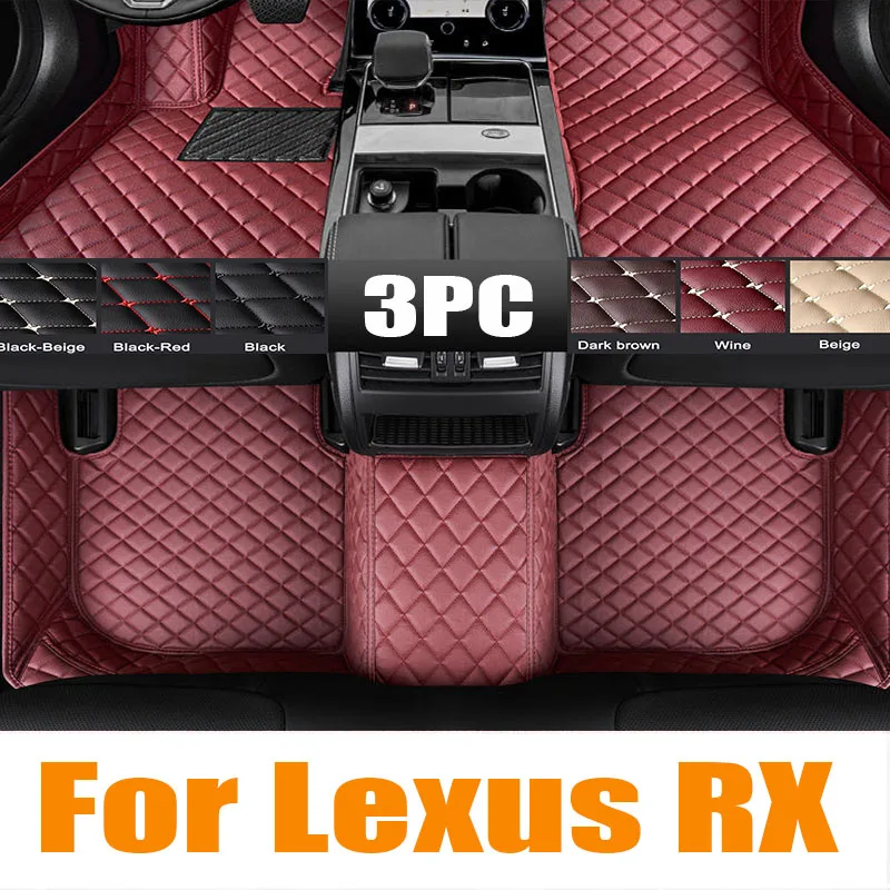 for Lexus RX 2023 2024 TPE 3D Car Floor Mats Cargo Liner Trunk/Backrest Pad Waterproof Left Rudder