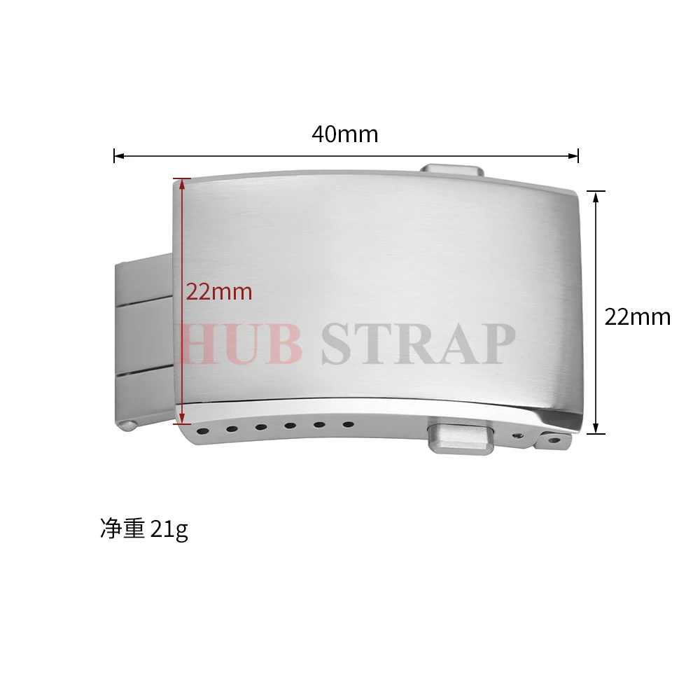 16mm 18mm 20mm 22mm Watch Clasp Folding Buckle Solid Stainless Steel Men Women Watch Buckle for Silicone Watch Strap Accessories view 6