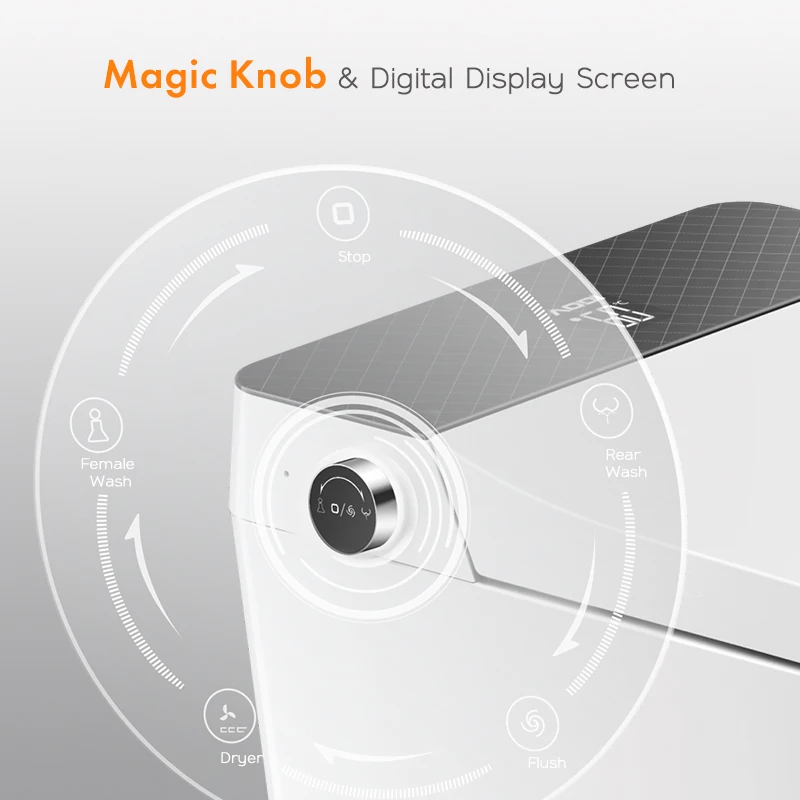 Automatic Intelligent Smart Toilet Bathroom One Piece Bidet Toilet with Remote Control