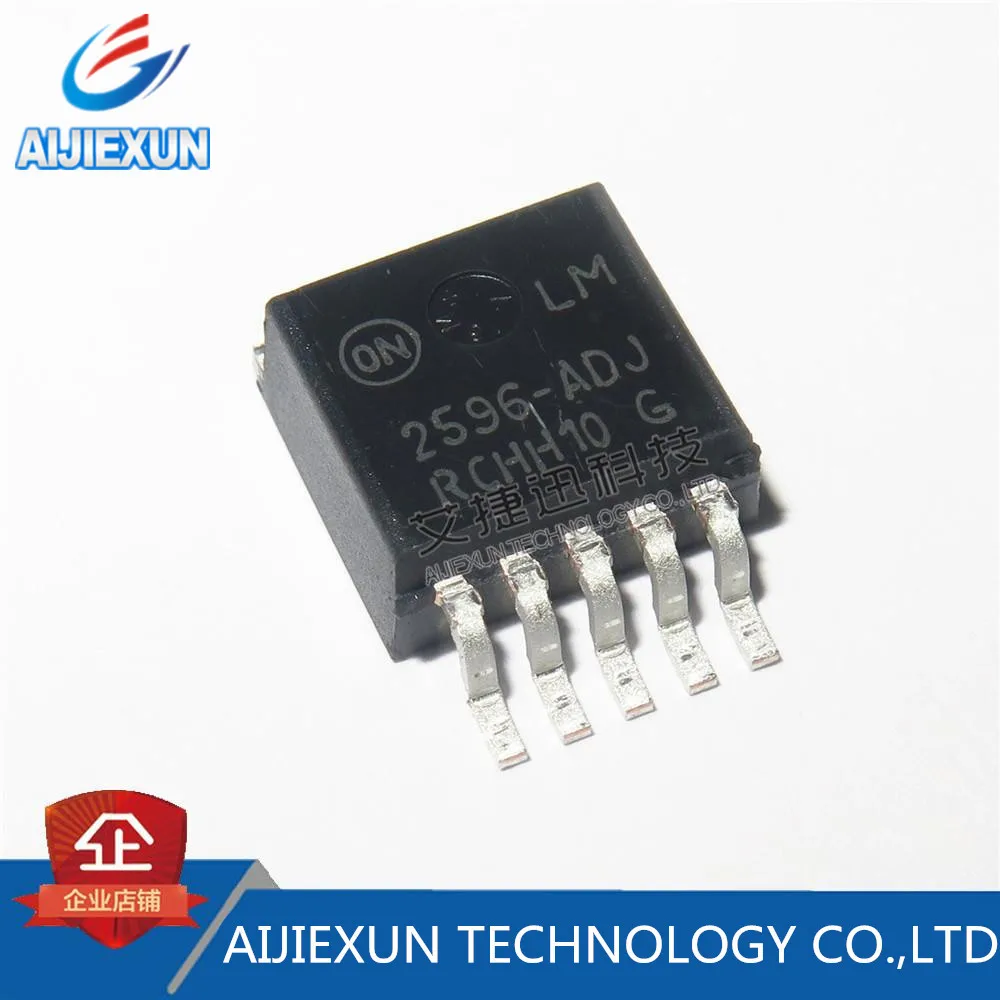 10Pcs LM2596DSADJR4G 2596-ADJ TO-263 3.0 A, Step-Down Switching Regulator New and original