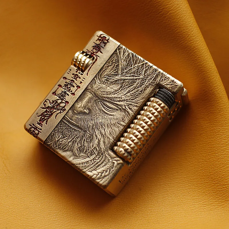 

Новая ретро-зажигалка из латуни Lucky Dallas Sky Brass Lighter Tang R15, креативный аксессуар для мужчин, подарок, оптовая продажа, факел