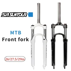 SUNTOUR-Mechanical Aluminum Oil Spring Fork, Mountain Bike Fork, Shoulder Control Locking, XCM 26 in, 27.5 in, 29 in, 100mm