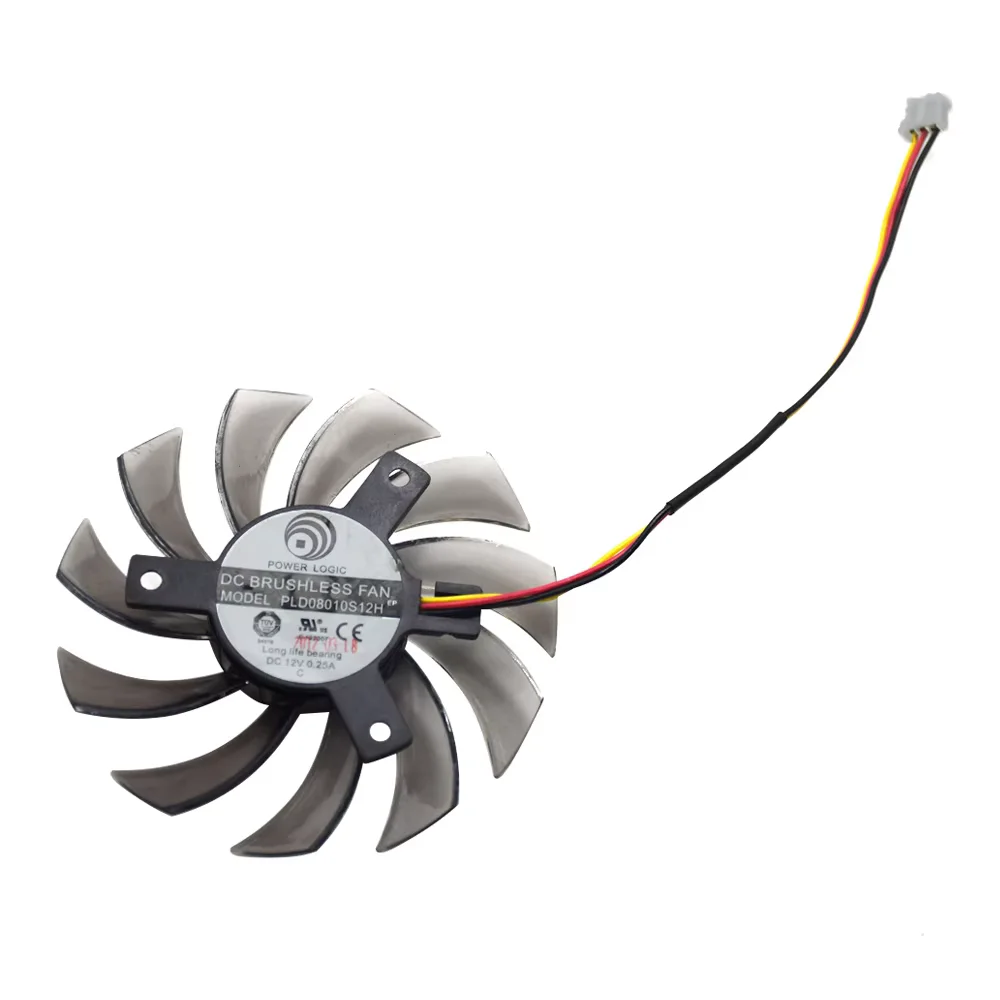 Вентилятор для видеокарты Gigabyte GTX 570 630 750 Ti 75 мм PLD08010S12H GTX750Ti GTX630 GTX570, сменный вентилятор для видеокарты