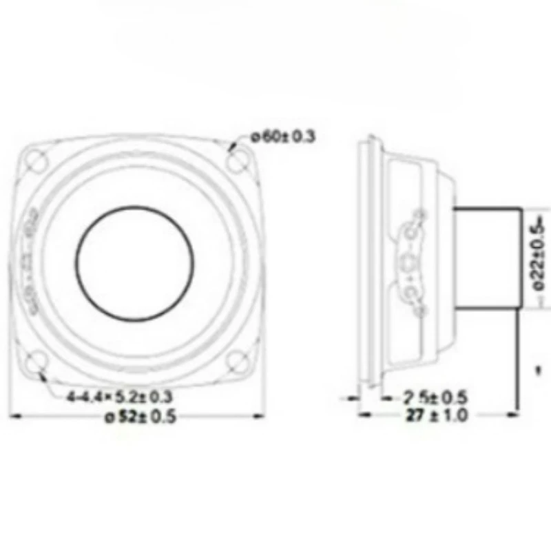 SOTAMIA 2Pcs 2 Zoll Breitbandlautsprecher 52mm 4 Ohm 5W Audio Lautsprecher Sound Musik Hause HIFI Lautsprecher DIY Bluetooth Sound Box