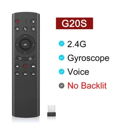 Telecomando giroscopio vocale G20S con ricevitore USB 3 In 1 Mouse con telecomando aereo microfono integrato per Android TV Box