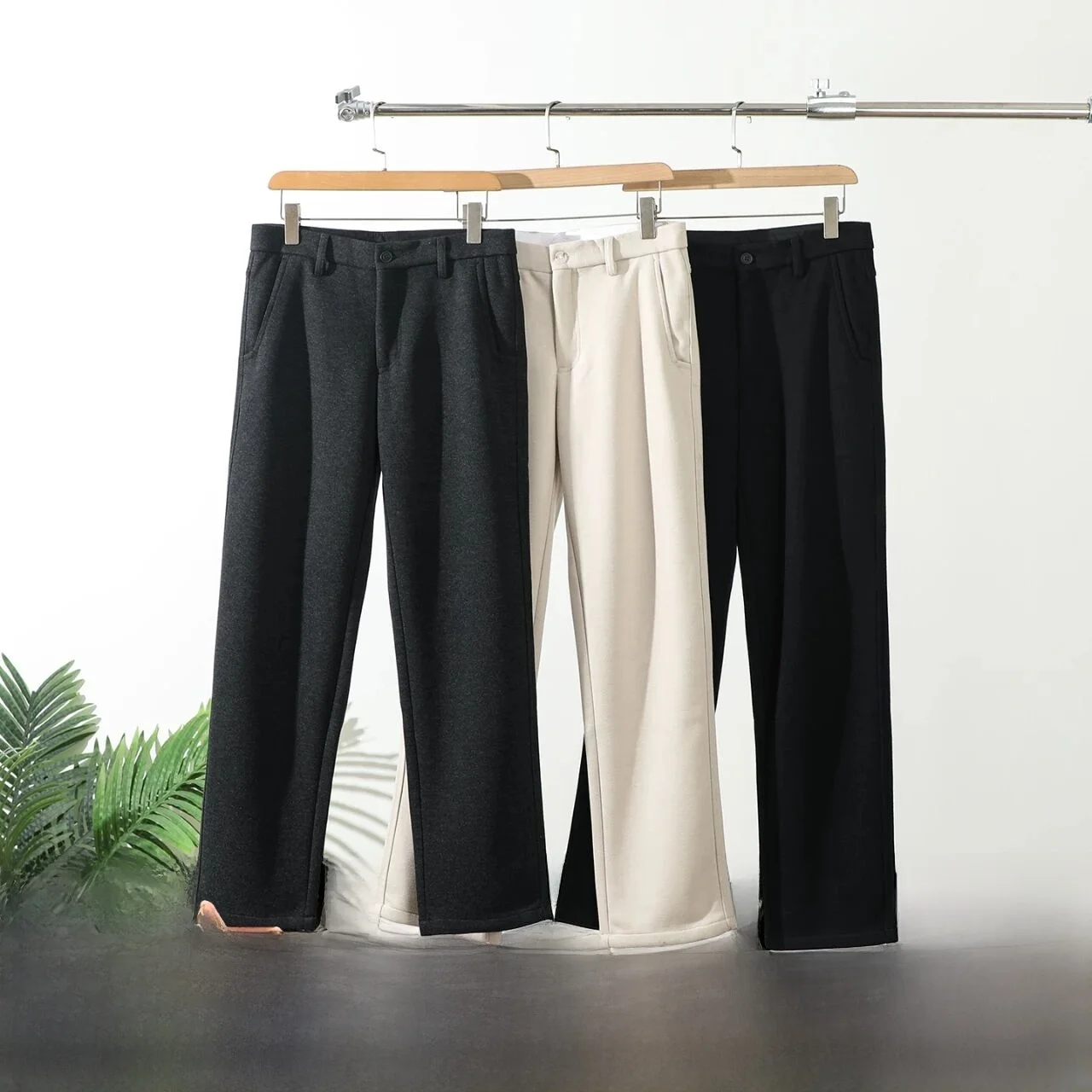 

Итальянские роскошные шерстяные мужские повседневные брюки, осенне-зимние деловые повседневные брюки, прямые брюки из полиэстера с застежкой на пуговицы...