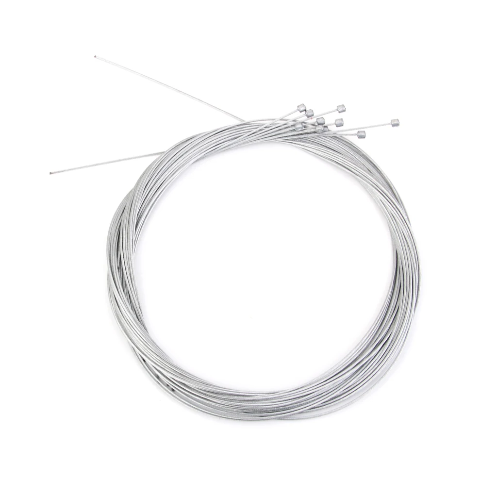Bike Shift Cable Silver 2m Galvanized Inner Wire Gear Cables Bicycle Speed Line for Road and Mtb