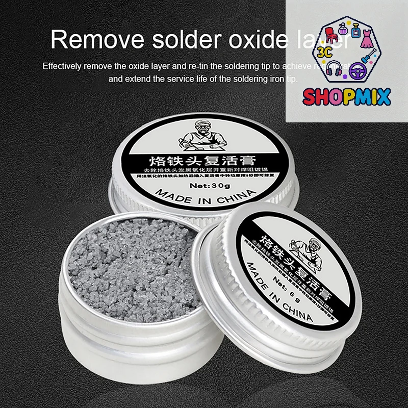 1 Pcs Soldering Iron Tip Refresher Non-stick Tin Solder Cream Clean Paste Oxide Solder Iron Tip Refresh Tip Tinner Activator