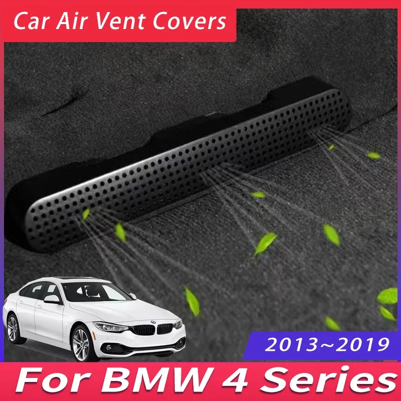 

2 Pcs Car Air Vent Covers For BMW 4 F32 Series 2013~2019 2014 2015 Seat Air Duct Outlet Exhaust Cover Auto Accessories interior