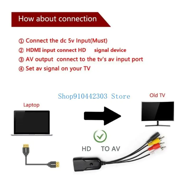 

Универсальный адаптер HDTV в AVI 652F для преобразования видео, улучшающий рассеивание тепла