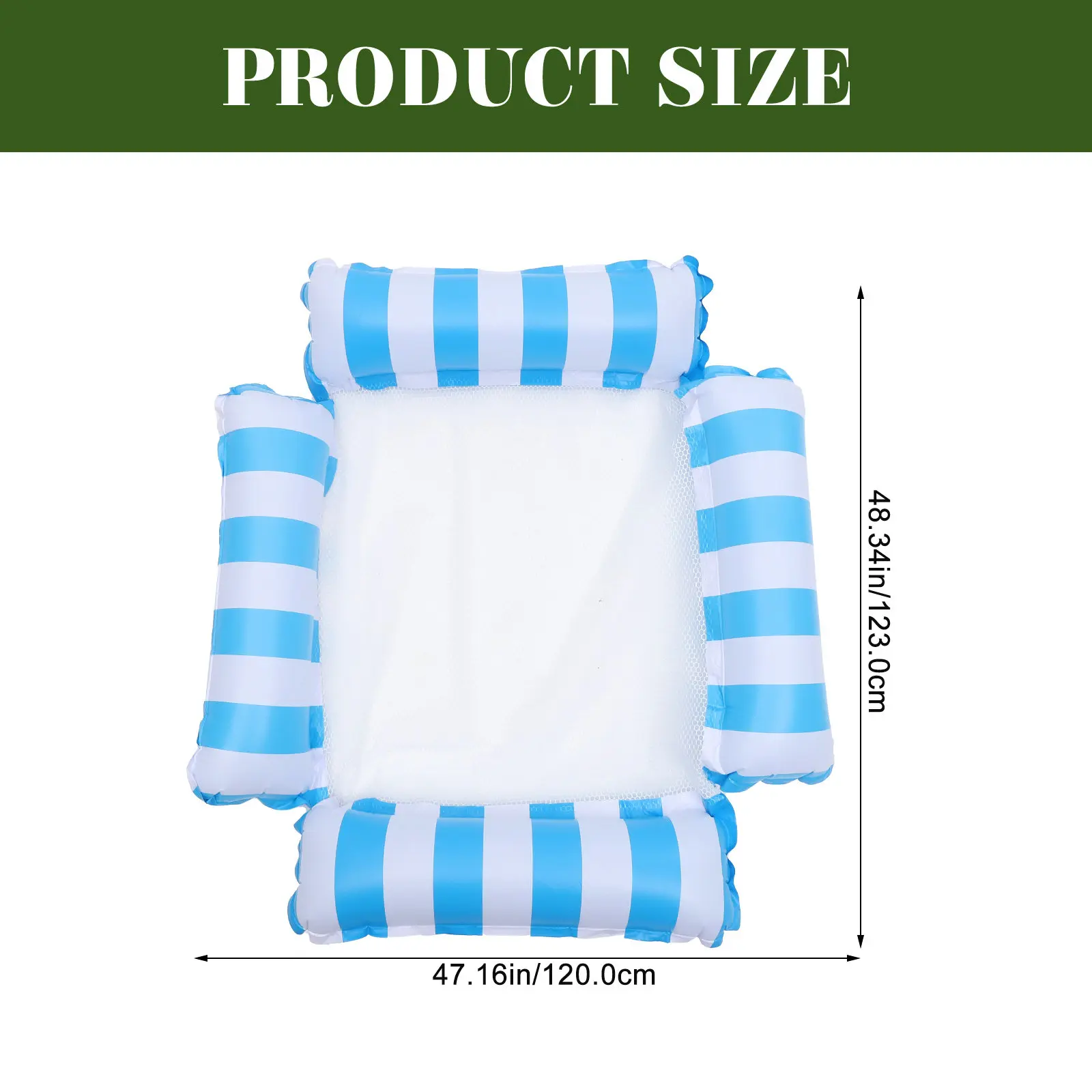 Aufblasbare schwimmende Hängematte für Erwachsene – Robuster Pool-Lounger für entspanntes Schwimmen und Spaß im Wasser