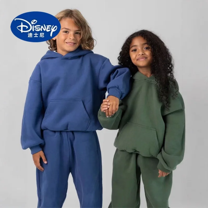 

Disney Kids' Big Girl/Boy 2-Piece Activewear Set - Hooded Top & Long Pants, Children's Sports Outfit for Older Kids