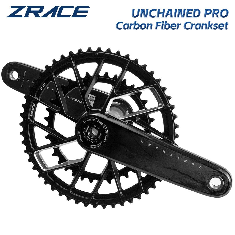 ZRACE UNCHAINED PRO Carbon Crankset 50-34T 165/170mm