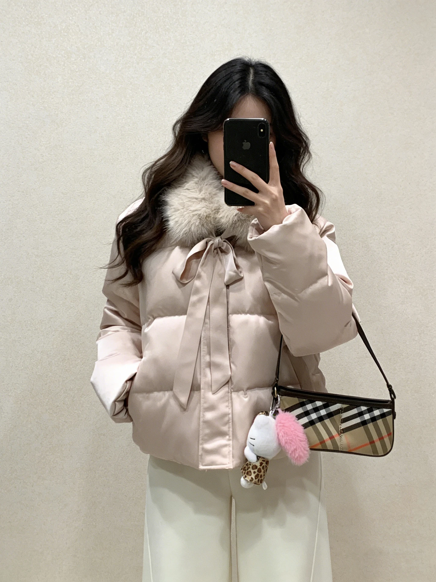 

Корейская женская утепленная куртка с меховым воротником, теплая, осенне-зимняя, новинка, модная, маленький размер