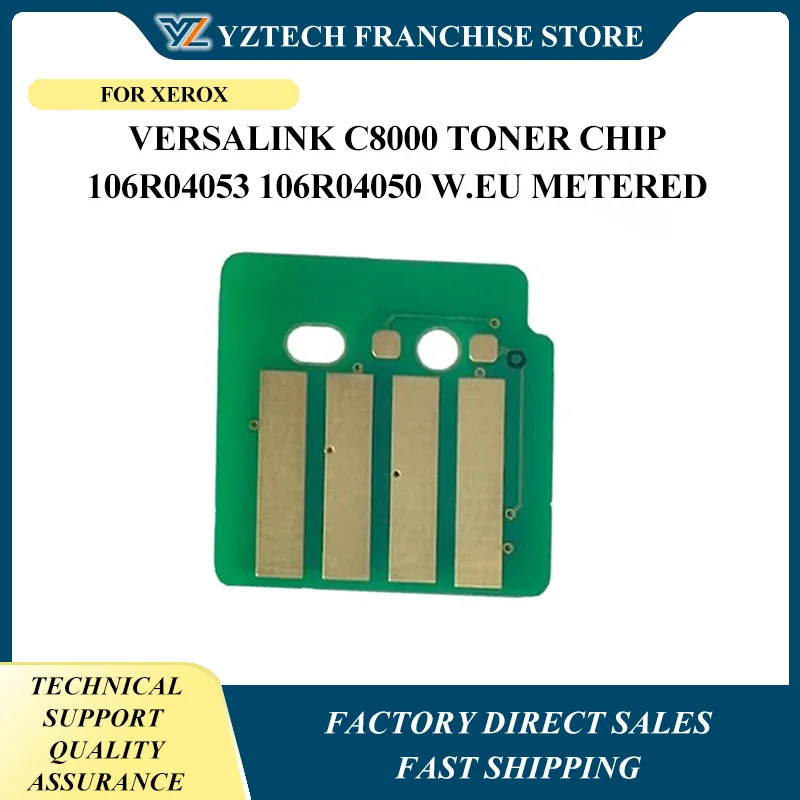 

8pcs 106R04051 106R04052 For Xerox VersaLink C8000 Toner Chip 106R04053 106R04050 W.EU Metered